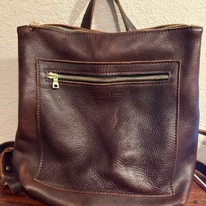 New Portland Leather Goods “Almost Perfect”Laptop Backpack Coldbrew